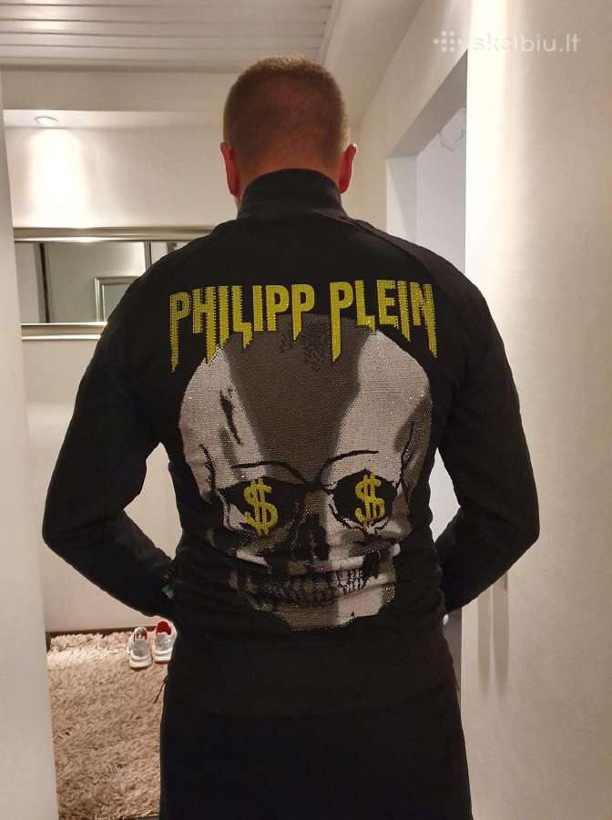 Juodas vyriškas philipp plein treningas - nuotraukos Nr. 6