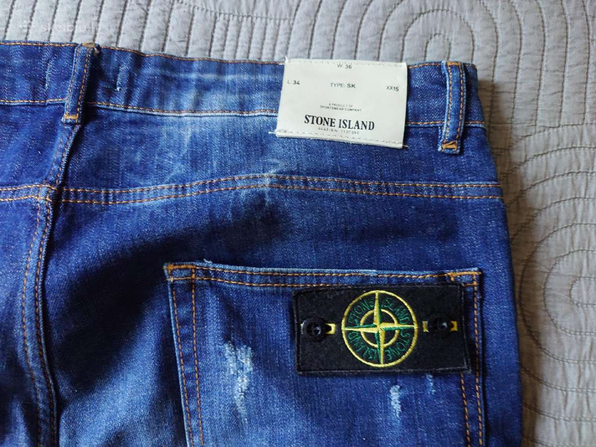 Vyriški dzinsiniai šortai Stone island.