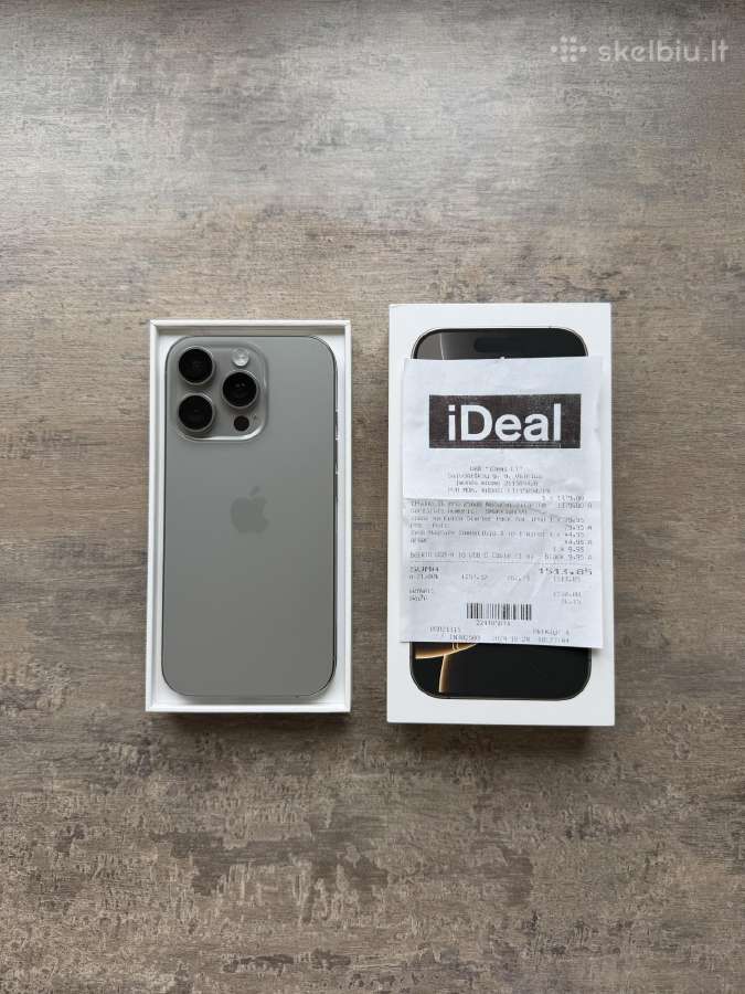 Apple iPhone 16 pro 256gb Idealios būklės