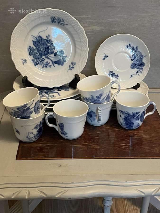 Royal Copenhagen Blue Flower espresso setas 6 asm
