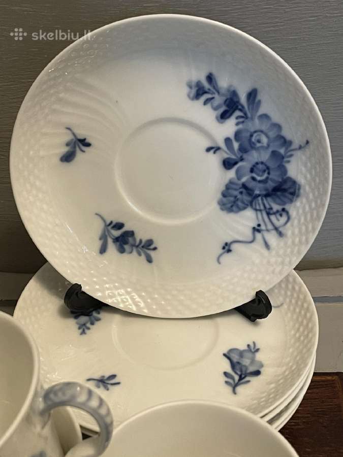 Royal Copenhagen Blue Flower espresso setas 6 asm - nuotraukos Nr. 3