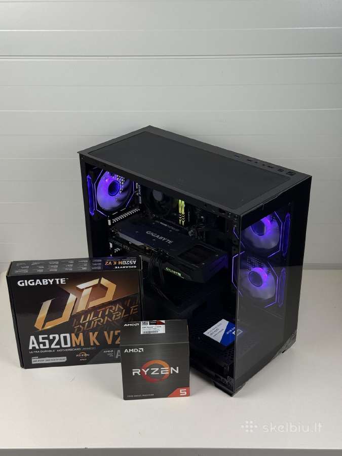 Stacionarus Kompiuteris Rtx 3060ti Ryzen 5 5500