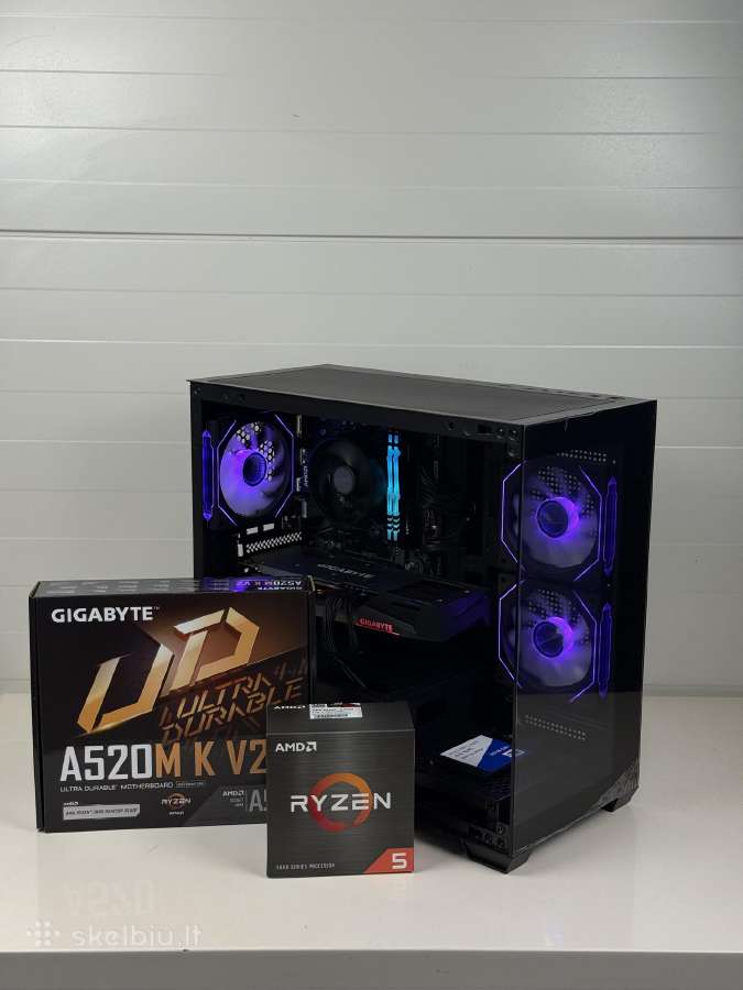 Stacionarus Kompiuteris Rtx 3060ti Ryzen 5 5500 - nuotraukos Nr. 14
