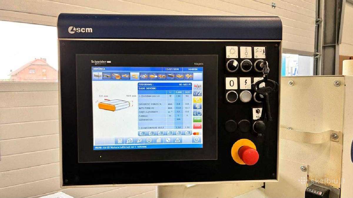 Briaunų laminavimo staklės Scm K560 servo - nuotraukos Nr. 3