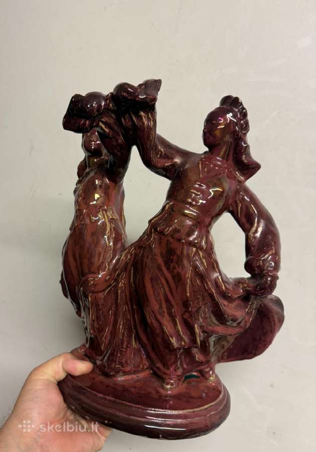 Kolekcinė Kauno dailės statula "Šokėjos", h-30cm - nuotraukos Nr. 5