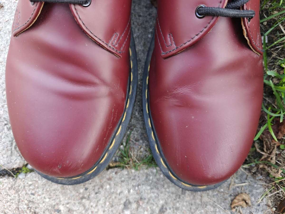 Dr. Martens 1461 Smooth Oxford Cherry Red batai - nuotraukos Nr. 2