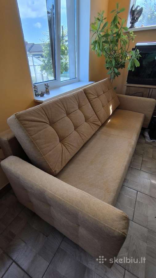 Sofa lova, naudota, geros būklės+dovanų krėslas