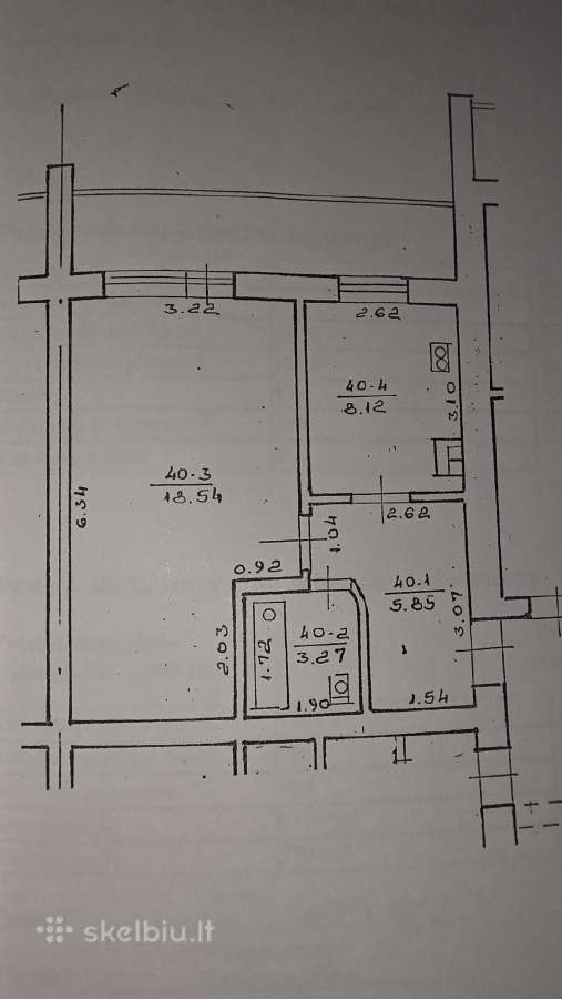 1 kambario Butas Minijos g, 122