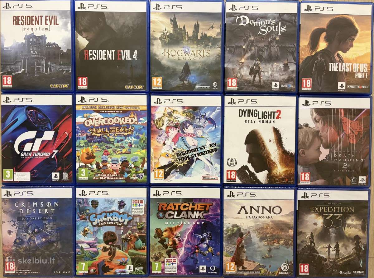 Ps5 ir Ps4 žaidimai