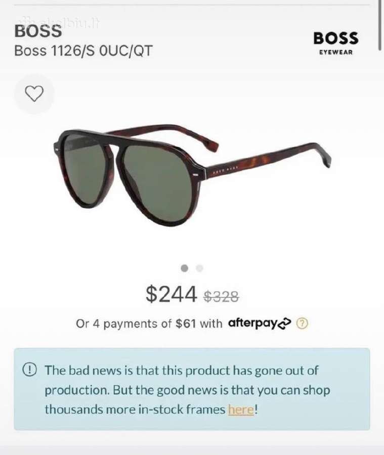 Hugo Boss vyriški saulės akiniai - nuotraukos Nr. 4