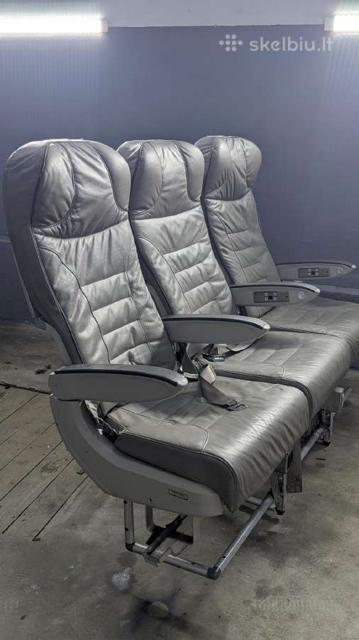 Lėktuvo Recaro sėdynės 3 vietų blokas - nuotraukos Nr. 4