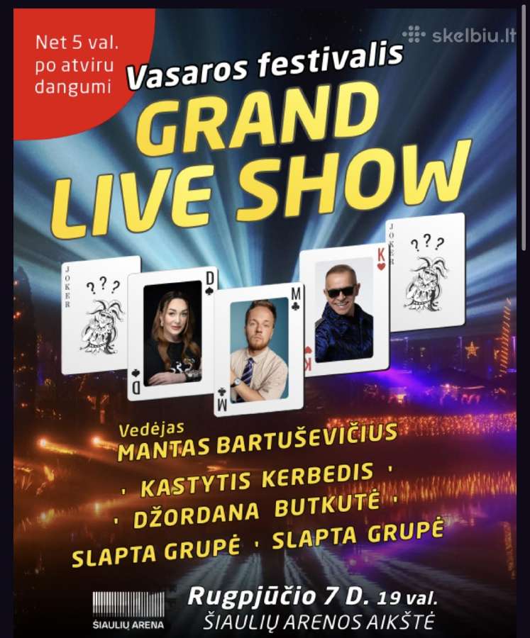 Vasaros Festivalis “Grand Live Show26 / 1 Diena