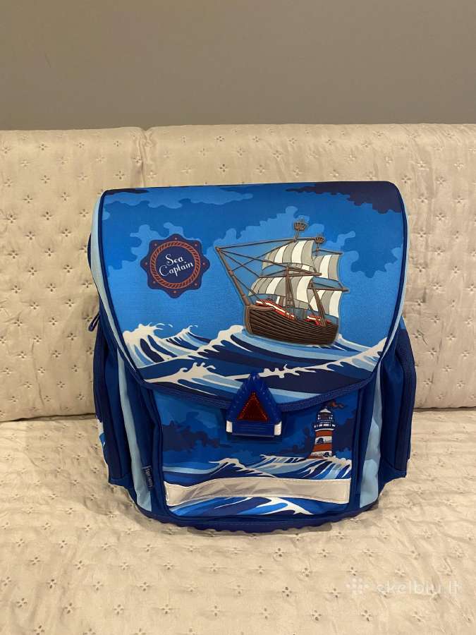 Nauja Mokyklinė kuprinė Tiger Fam 1 Blue Ship - nuotraukos Nr. 2