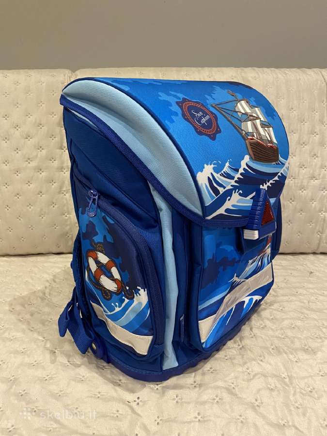 Nauja Mokyklinė kuprinė Tiger Fam 1 Blue Ship - nuotraukos Nr. 3