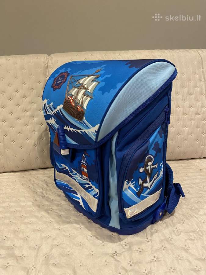 Nauja Mokyklinė kuprinė Tiger Fam 1 Blue Ship - nuotraukos Nr. 4