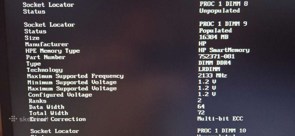 Hp Dl380g9 24+2sff 2xe5-2699v3 128gb Ddr4 2x900gb - nuotraukos Nr. 8