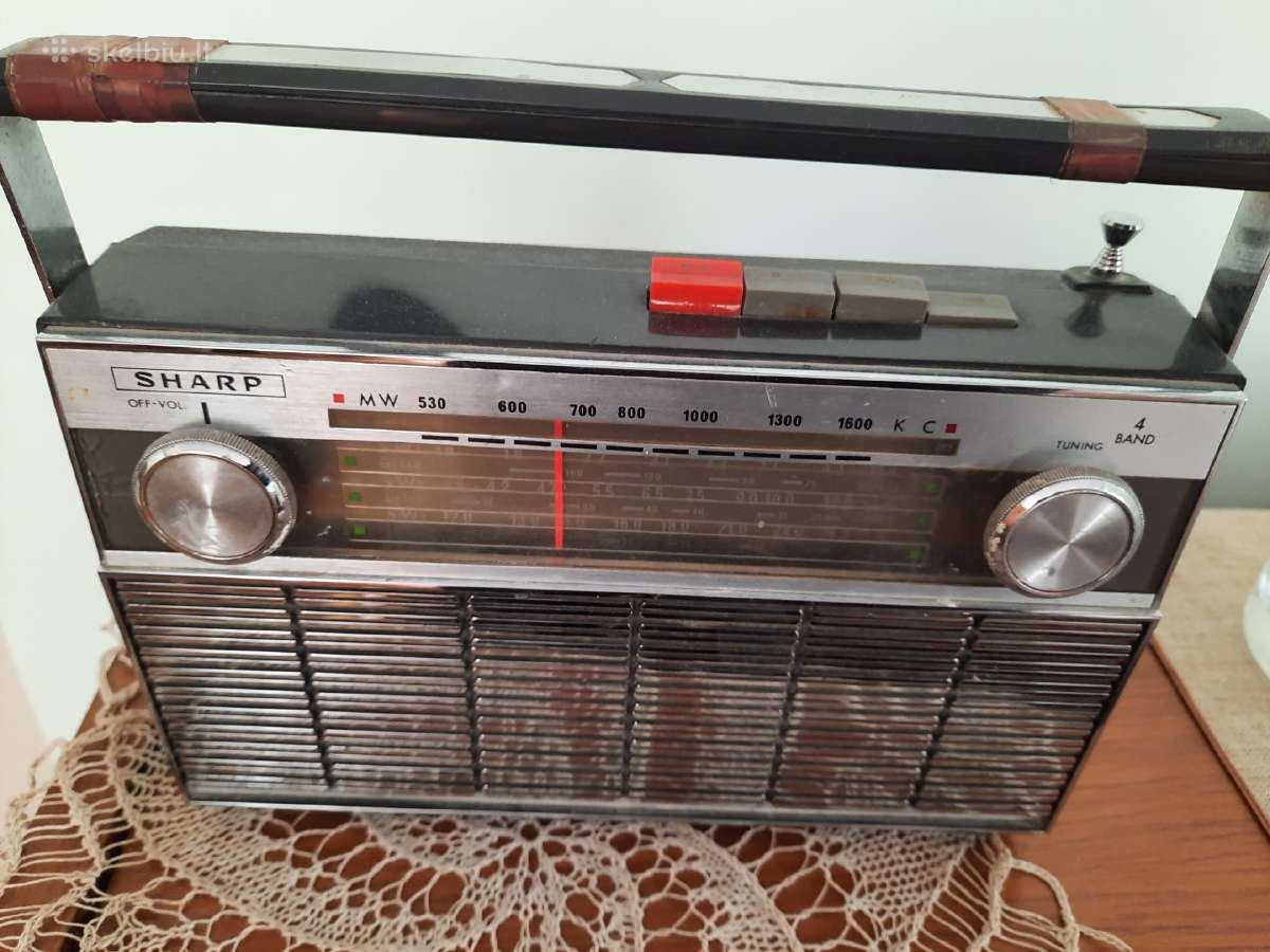 Sharp 4 bangu transistorinis radijo imtuvas radija - nuotraukos Nr. 2