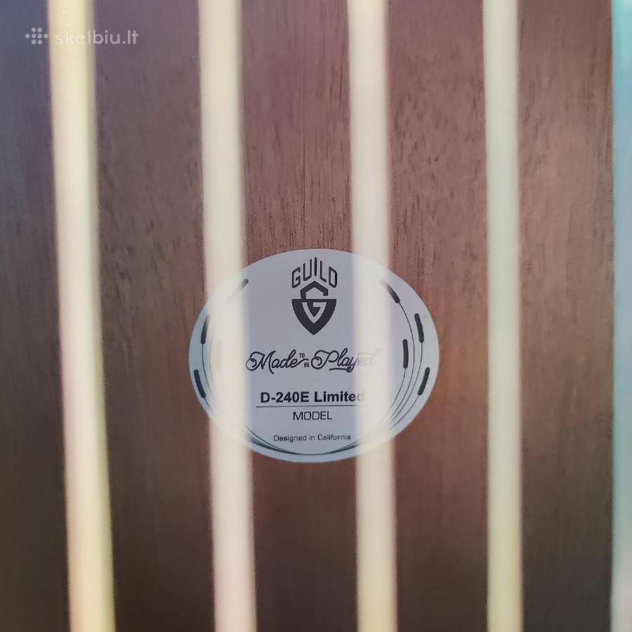 Guild D-240e Limited elektroakustinė gitara - nuotraukos Nr. 5