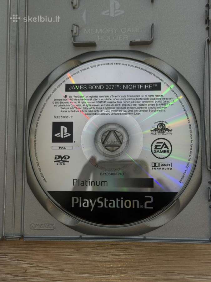 007 Nightfire Platinum Ps2 - nuotraukos Nr. 5