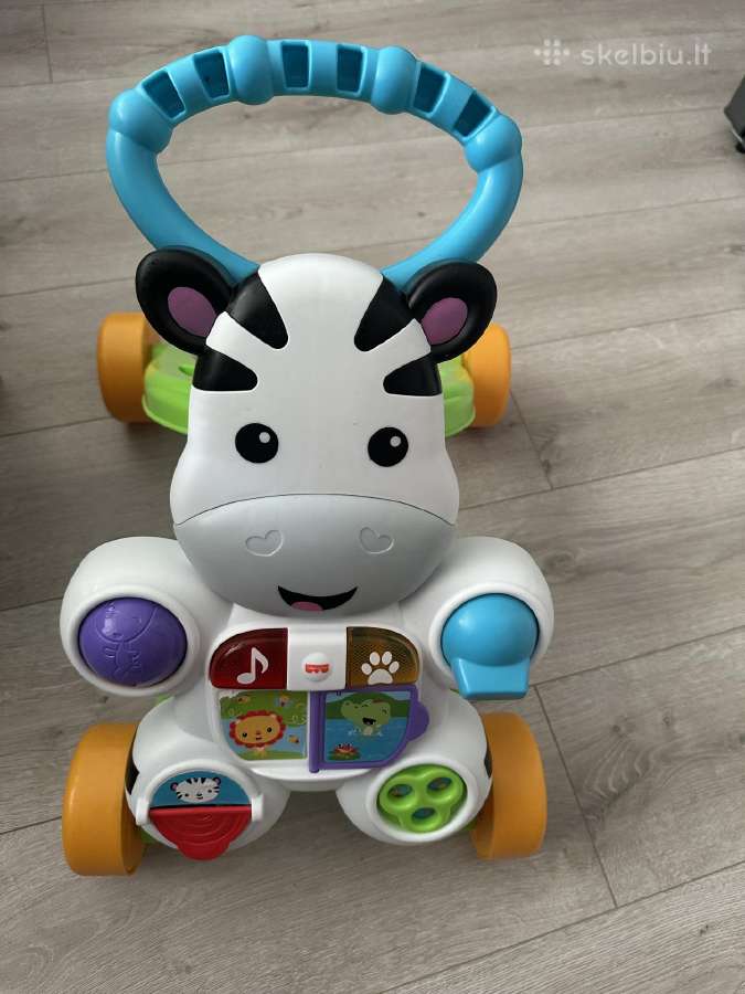 „fisher-price“ vaikštynė „zebra“ su muzikiniu