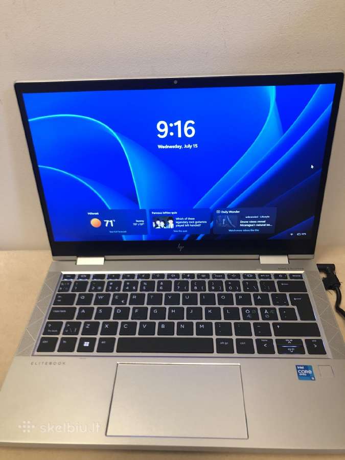 Hp x360 elitebook touch i5-1145/16gb - nuotraukos Nr. 2