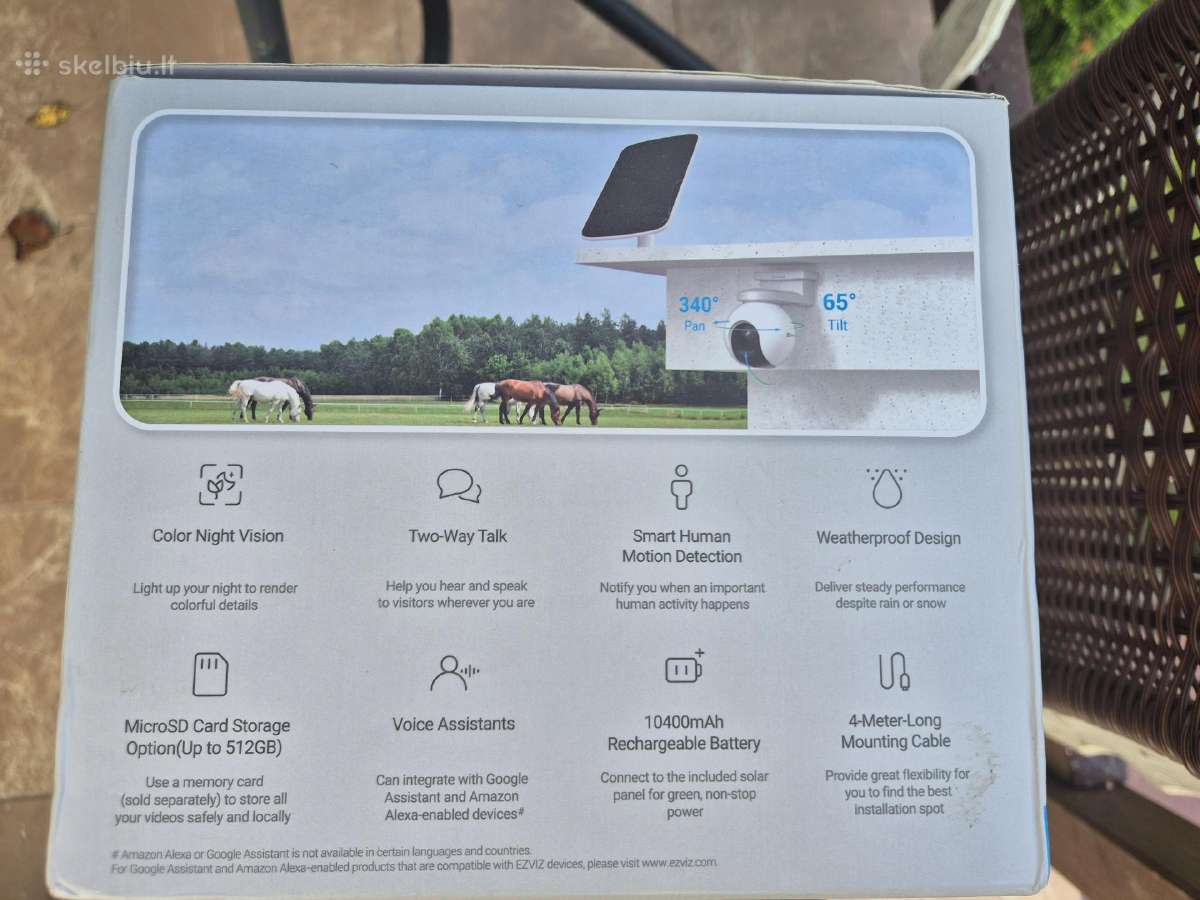 Ezviz 4G visai autonomine su akumuliatorium 360 su - nuotraukos Nr. 2