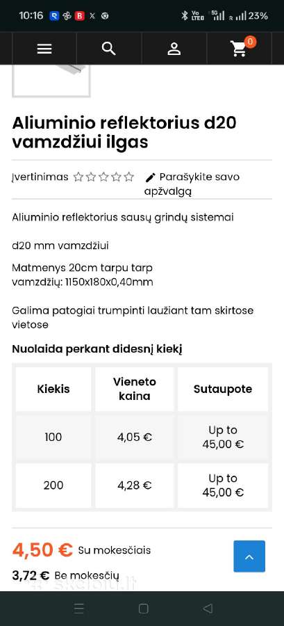 Aliuminio reflektoriai - nuotraukos Nr. 3