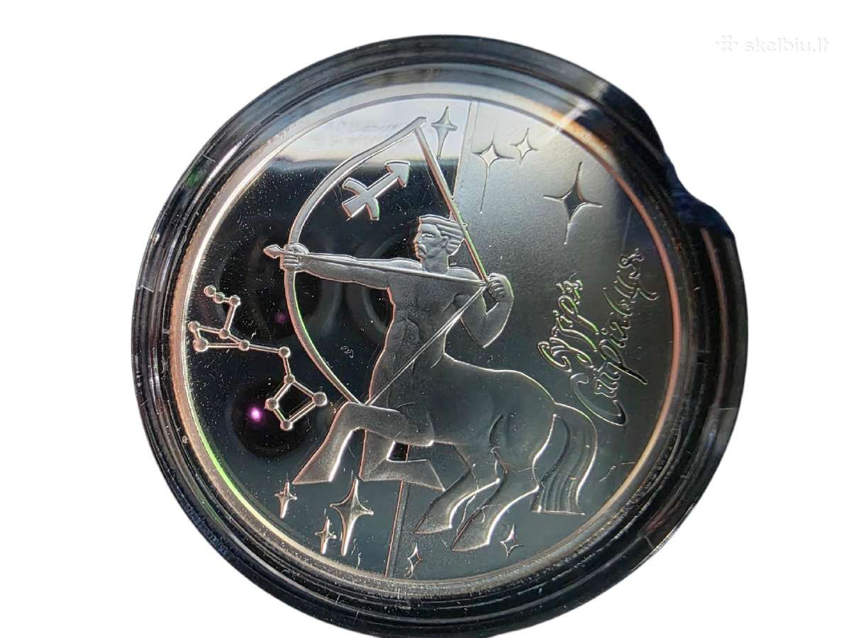 Parduodu kolekcines zodiako sidabrines monetas - nuotraukos Nr. 8