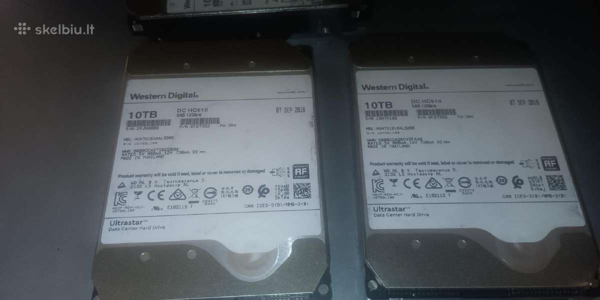 SSD 10vnt, HDD 10tb, 4tb - nuotraukos Nr. 2