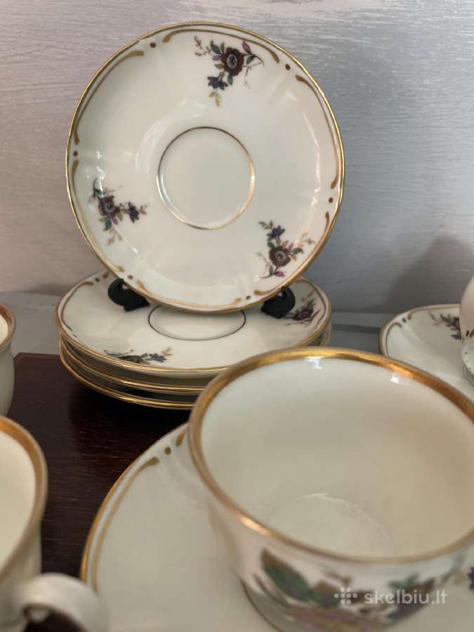 Reti espresso puodeliai Karlskrona (6vnt) -1930 - nuotraukos Nr. 5