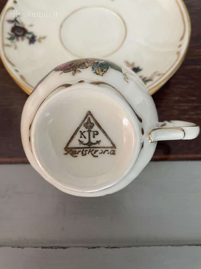 Reti espresso puodeliai Karlskrona (6vnt) -1930 - nuotraukos Nr. 9