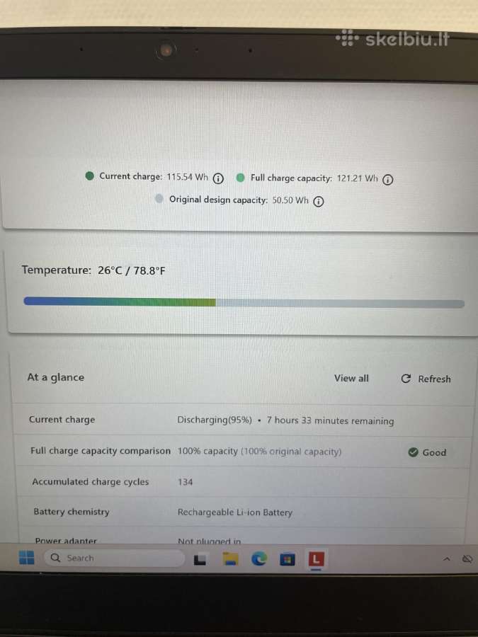 Lenovo Thinkpad T14 Gen 2 i5-1145g7 256gb SSD 16gb - nuotraukos Nr. 9