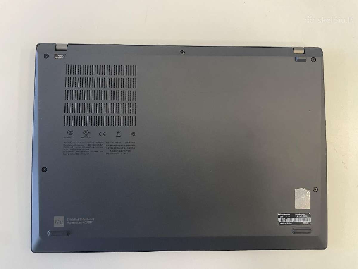 Lenovo Thinkpad T14s Gen3 i7-1270p 256gb SSD 32gb - nuotraukos Nr. 6