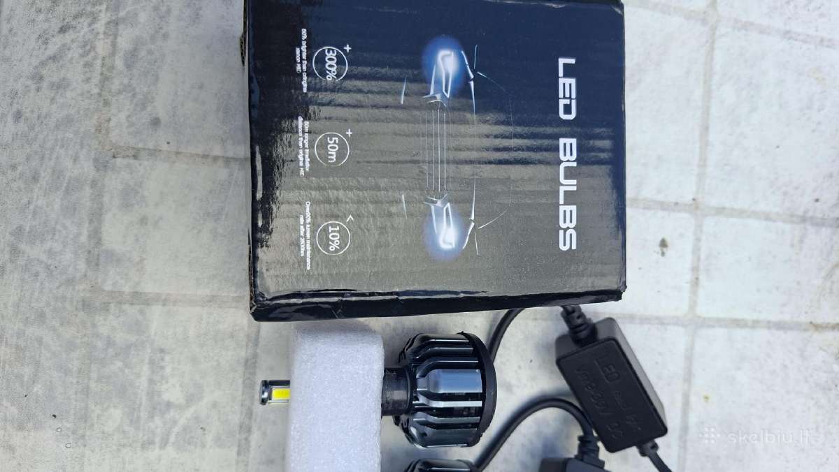 Naujas H3 LED lempučių komplektas automobiliui