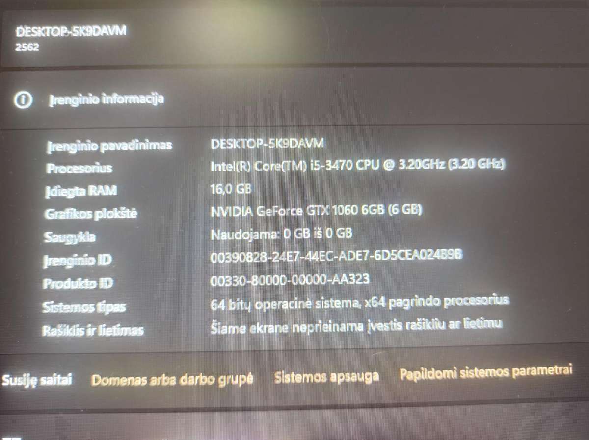 Pc stacionarus – Inteli i5 / 16gb RAM / 1tb SSD - nuotraukos Nr. 6