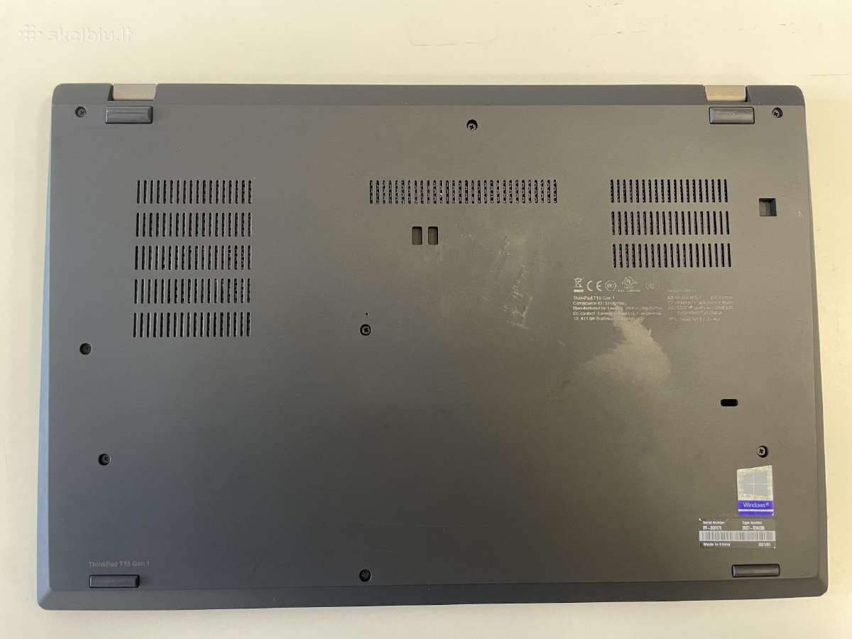 Lenovo Thinkpad T15 Gen 1 i7-10610u 512 SSD 32 RAM - nuotraukos Nr. 6