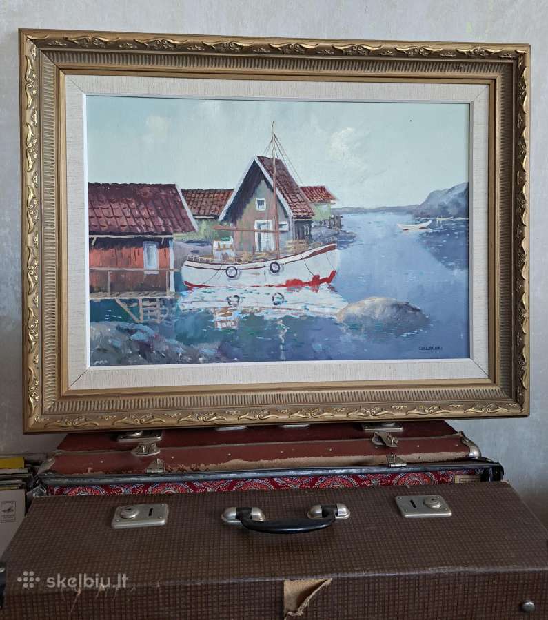 Antikvarinis Carl Rssö paveikslas.
