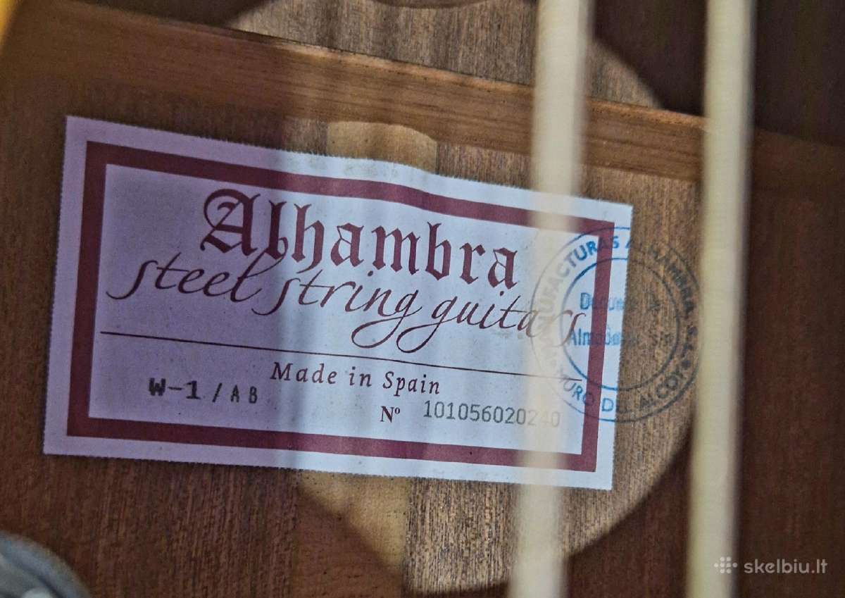 Alhambra akustinė gitara - nuotraukos Nr. 7