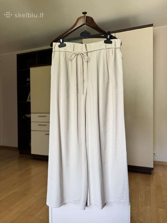Mango naujos plačios kelnės 40/42 dydis - nuotraukos Nr. 3