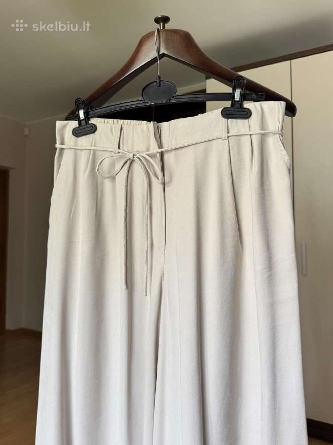 Mango naujos plačios kelnės 40/42 dydis - nuotraukos Nr. 5