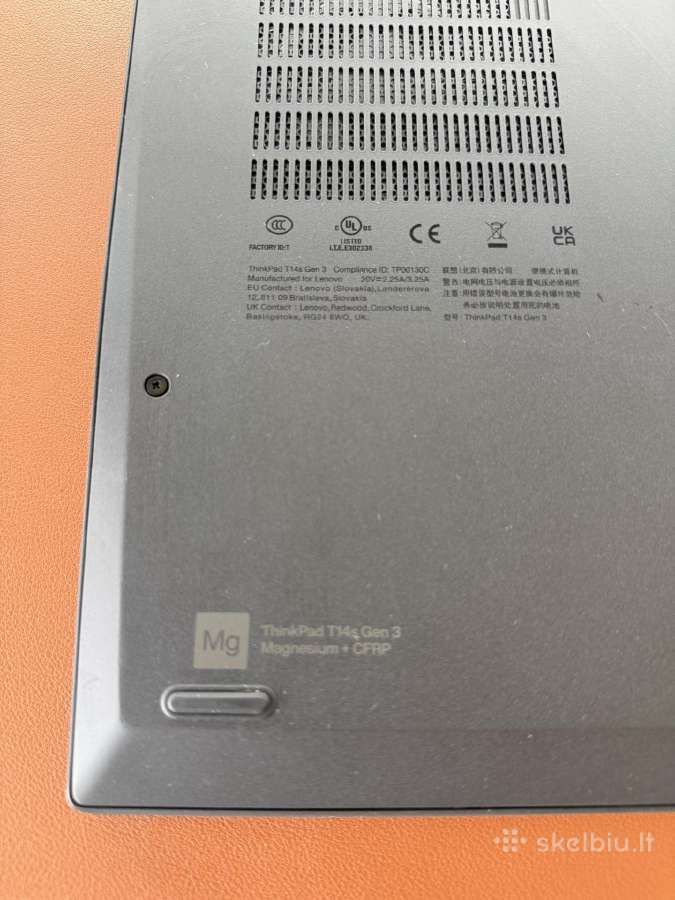 Lenovo T14s Gen 3 i7 32gb 512gb - nuotraukos Nr. 3