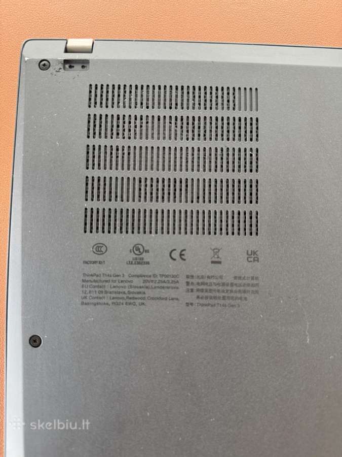 Lenovo T14s Gen 3 i7 32gb 512gb - nuotraukos Nr. 4