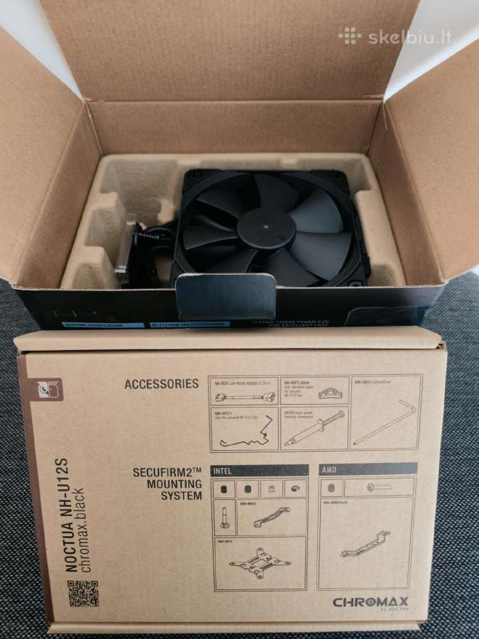 Naujas Noctua Nh-u12s chromax.black Cpu aušintuvas - nuotraukos Nr. 7