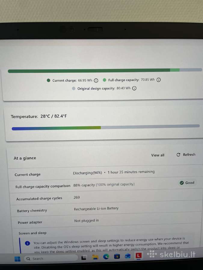 Lenovo Thinkpad P1 Gen 3 i7-10850h 256gb SSD 16gb - nuotraukos Nr. 7