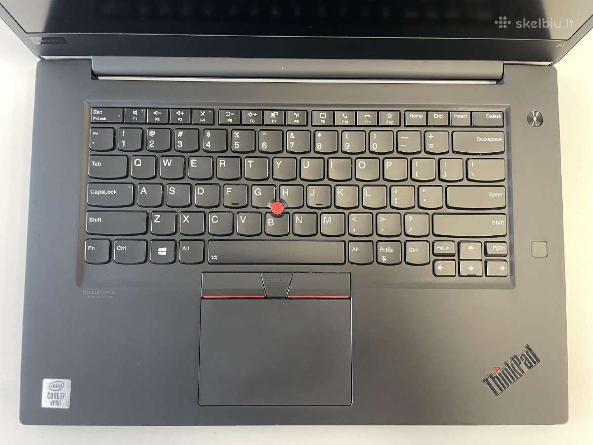 Lenovo Thinkpad P1 Gen 3 i7-10850h 256gb SSD 16gb - nuotraukos Nr. 5