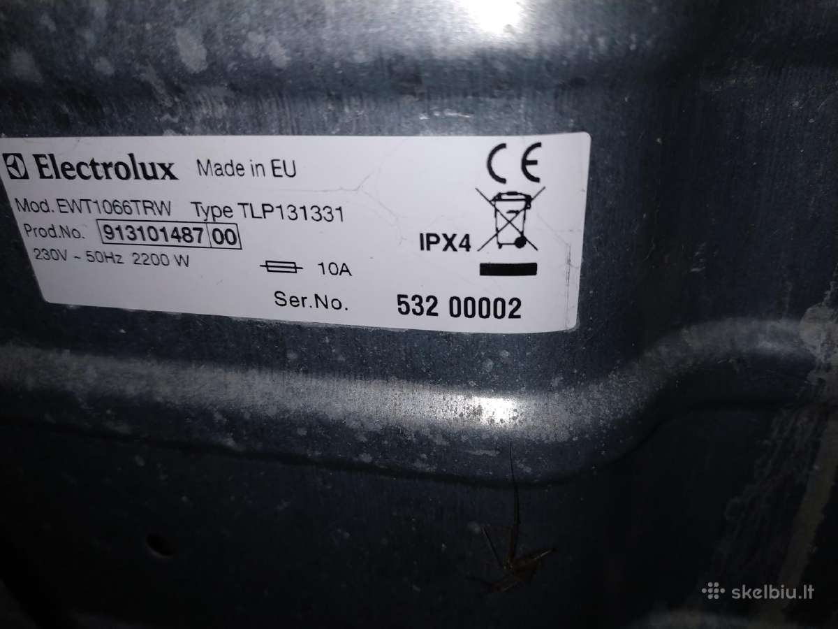 Skalbimo mašina elektrolux - nuotraukos Nr. 4