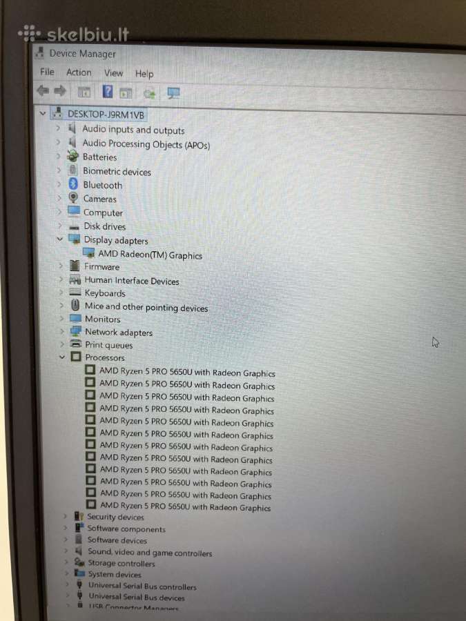 Lenovo Thinkpad L15 Gen2 Ryzen5 Pro 5650u 16 / 512 - nuotraukos Nr. 7