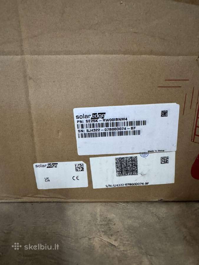 Solaredge Se25k-rw001bnm4 25kw trifazis inverteris - nuotraukos Nr. 2