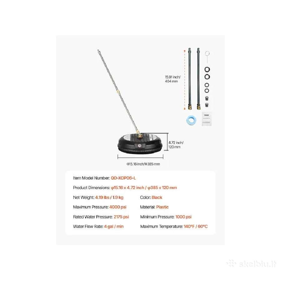 Aukšto slėgio paviršių plovimo lėkštės 15"–24" - nuotraukos Nr. 11