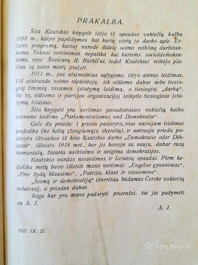 Šimtametė knyga "Seimas ir demokratija" 1923m - nuotraukos Nr. 2